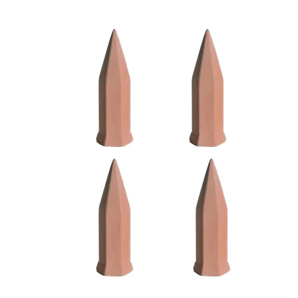 Piquets d'arrosage Automatique en Terre Cuite for Plantes en Pot(4pc)