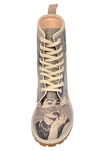Personalize Your Life - Printed Long Boots - Lace Up Mid calf Boots for Women - Vegan, Environmentally Friendly and Handmade - Breathable Design 5