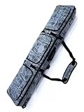 QAUUCP Bolsa for Snowboard Totalmente Acolchada, Bolsa de Viaje for Ruedas, Bolsa de Viaje for Snowboard Individual, Bolsa de Viaje for Aire Bolsa De Ski(Grey 156cm)