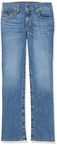True Religion Men's Ricky Straight Leg Jean with Back Flap Pocket, Lazy Daze, 34W X 32L