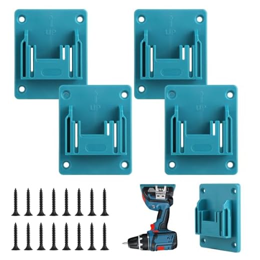 Pack of 4 Makita Wall Mount Tool Holders