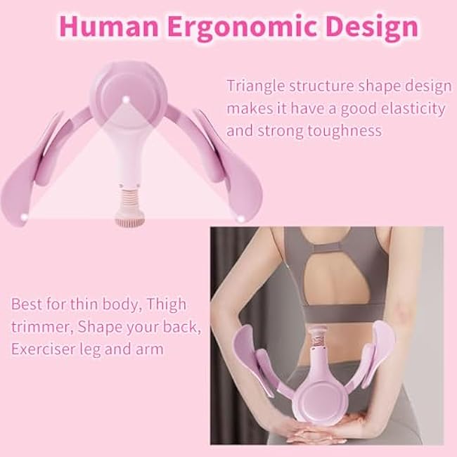 Thigh Exerciser Suitable for Women's Thigh Exercise and Inner Thigh Exercise.Suitable at Home /at Work/Gym to do Inner Thigh Muscle,Pelvic Floor Muscle Training,Thigh Toner Workout Equipment