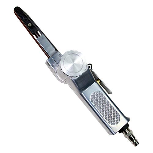 Levigatrice A Nastro Pneumatica 10mm - Con 25 Nastri Abrasivi - Per Lucidatura E Smerigliatura - 16000 RPM - Foto 8