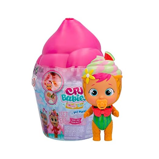 BEBÉS LLORONES LÁGRIMAS MÁGICAS Icy World Frozen Frutti | Muñeca sorpresa Coleccionable que huele a Fruta, Llora y hace Nieve - Juguete niños +3 Años