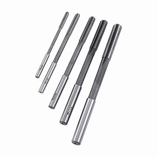Aeloa 10Pcs/Set HSS H8 Straight Shank - Milling Cutter Tool Set - Chucking Machine Reamer for Bore Machining 3/4/5/6/7/8/9/10/11/12mm