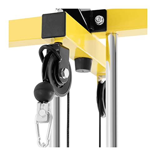 Gymrex GR-CS 100 Kabelzug Kabelzugstation Seilzug Fitness Zugturm 150 kg 24 Gewichte 6,8 kg – Bild 3