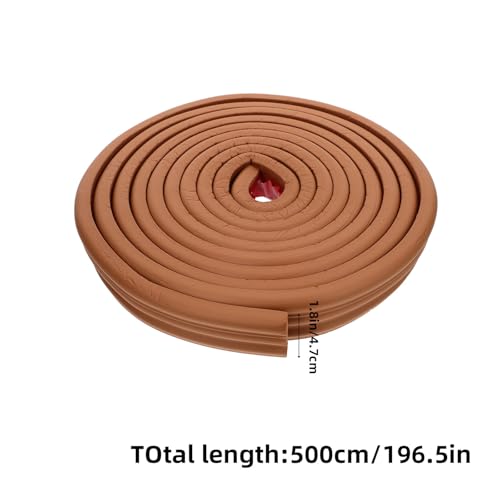 Moldura de esquina de pared autoadhesiva marrón, rodapié elástico NBR y protector de zócalo 3