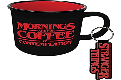 STRANGER THINGS - COFFEE & CONTEMPLATION (GIFT SET MUG & KEYCHAINS)