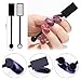 JERCLITY 6 Pieces Cat Eye Magnet for Nails Double-Head Nail Magnetic Stick Multi-Function Magnet Square Cat Eye Strong Magnet Plate Cylindrical Nail Magnet Tools for Cat Eye Gel Polish Nail Art