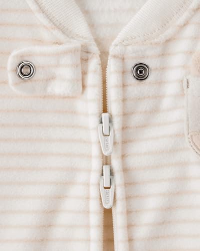 Image of Carter's Unisex Baby Sleep Bag (Cream Stripes, 0-3 Months)