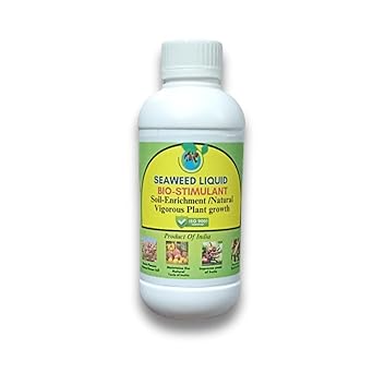 TSK Seaweed Liquid Plant Fertilizer/Concentrate/Tonic For Both Indoor And Outdoor Plants |Plant Growth Supplement |Organic liquid Manure For Home Gardening | Flower Booster| (1 litre)