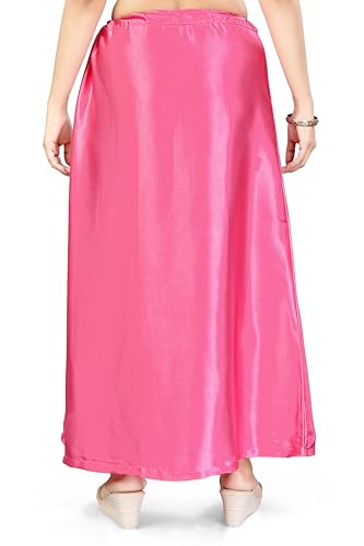 Image of Madhu Fashion Women's Satin Saree Petticoat Saree Underskirt