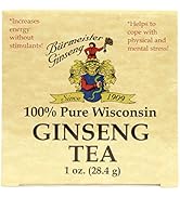 Burmeister Ginseng Wisconsin-grown American Ginseng Loose Tea - 1oz Pack - Increases energy - Cop...