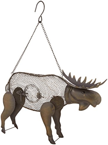 Outside Inside Mesh Novelty Moose Bird Feeder with for Home, Garden and Yard