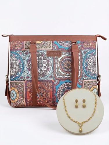 Image of Stylish Tote Bags for Office Use | Laptop Bag 15.6 inch | Purse for Women | Vegan Leather Handbag | Daily & Travel Use |