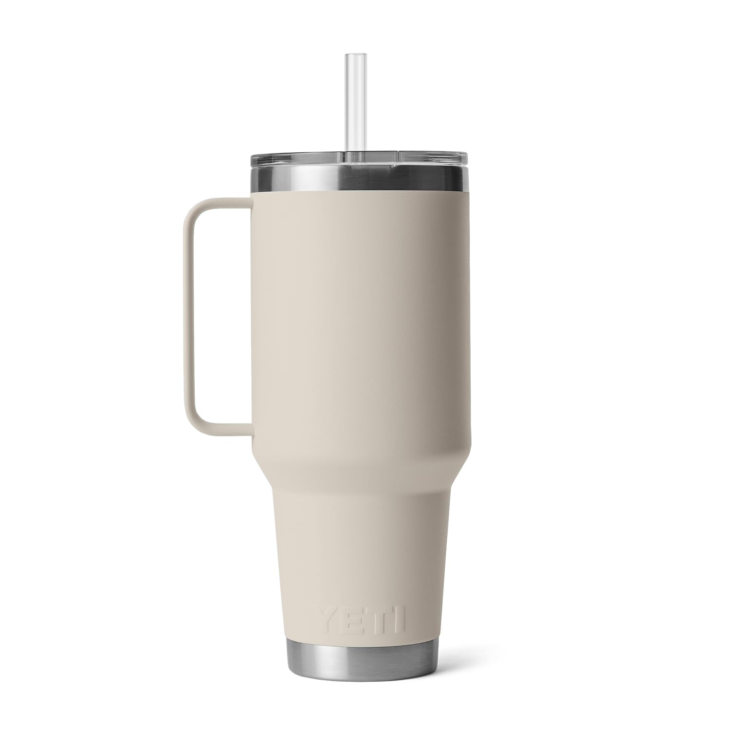 YETI Rambler Tasse avec paille isotherme en acier inoxydable, 1,2 l, taupe