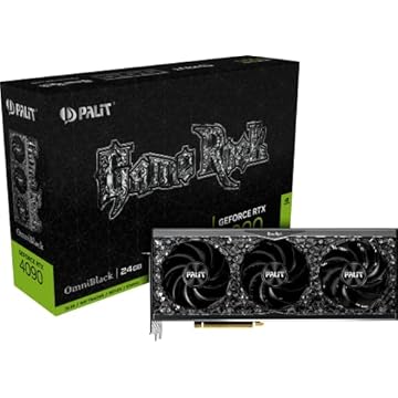 PLACA DE VIDEO PALIT GEFORCE RTX 4090 GAMEROCK Omniblack 24GB GDDR6X 384BIT -NED409019SB-1020Q
