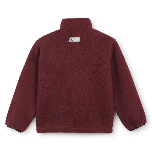Image of Alan Jones Clothing Boys Fleece Jacket | Warm Zip-Up Winter Jacket with Stand Collar, Chest Zip Pocket & Polar Fleece Lining