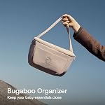 Bugaboo Organizer - Compact Size Multipocket Diaper Bag - Universal Compatible with Any Stroller - Attaches to the Handlebar - Midnight Black | Insulated bottle holder, multiple pockets, water-repellent recycled fabric, universal stroller fit, Midnig