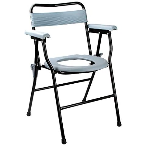 Lightweight Drive Folding Commode Chair,Bedroom Chair with Built in Commode Seat with Ergonomic Shape for Pregnant Woman Comfort Cover