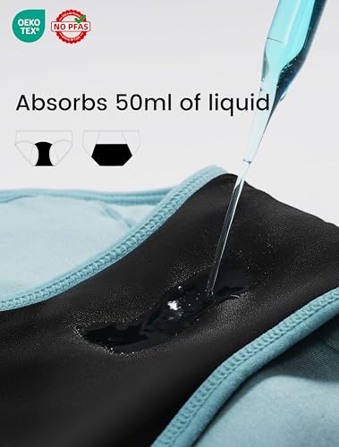 Period Underwear for Women Heavy Flow Soft Menstrual Panties Teens Ladies Leakproof Incontinence 5 Pack3