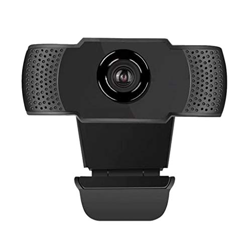 Webcam 1080p Full HD mit Mikrofon, Webcam USB2.0 Plug & Play für Laptop, PC, Desktop, Live Streaming Webkamera USB Webkameram Kamera für Videochat,