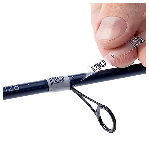 Quik Measure Pro Fish Rulers Rod Decals (2 Pack) Fishing Rod Adhesive Tape Measure Stickers - Easy & Handy - 2 Waterproof 36" Clear Rulers Made in USA