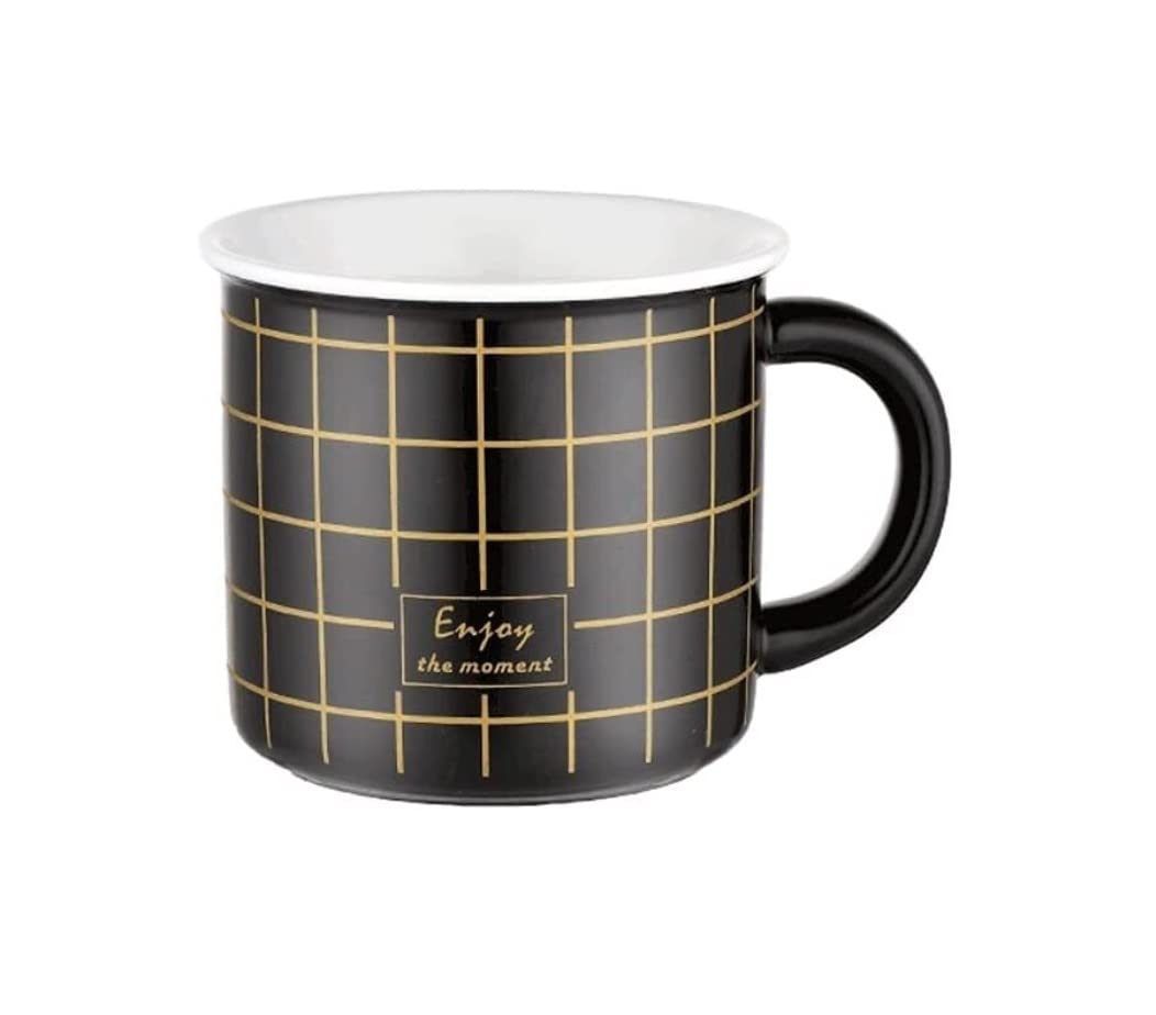 Tazas De Cafe Tazas Desayuno Taza De Café De Cerámica Que Contrasta Con El Color, Taza De Café Reutilizable Con Forma De Esmalte Grande De 420ML Tazas Cafe Taza Desayuno ( Color : B , Size : 270ml )