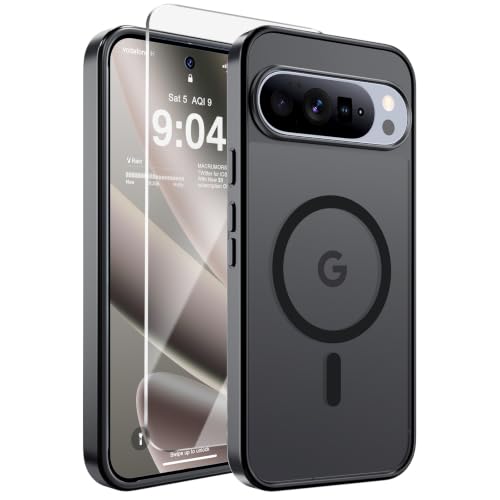 Image of WRJ Magnetic for Google Pixel 11 /11 Pro Case+Screen Protector, Black