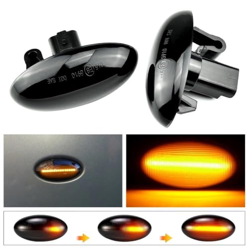 Luz indicadora lateral dinámica con parpadeo secuencial para Citroen C4 2