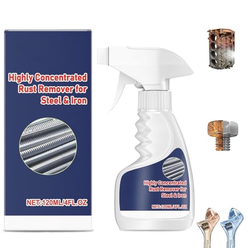 Natwo Rust Remover For Metal Heavy-Duty Metal Rust Remover 2026 New Upgrade Highly Effective Anti-Rust Converter Spray Powerful Rust Removal Spray For Car Household 120ml 1Pc