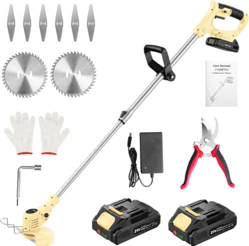 JYGMPRO Taladro Percutor a Bateria 21V, Taladro Atornillador Bateria con 2x2.0Ah Baterías, Atornillador Electrico 42Nm, 25+3 Ajuste de Par, 30 Accesorios, 2 Velocidad, LED Luz Para Hogar, Bricolajea