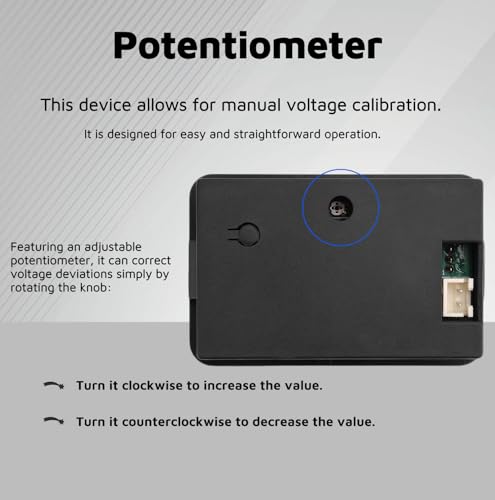 Vielseitiger Batteriemonitor – kompatibel mit Blei- & Lithium-Batterien – USB-C-Digital-Voltmeter – Schnellladung – für Autos/Motorräder (8-30 V DC) (KVN-BTV-B(Staubschutz))