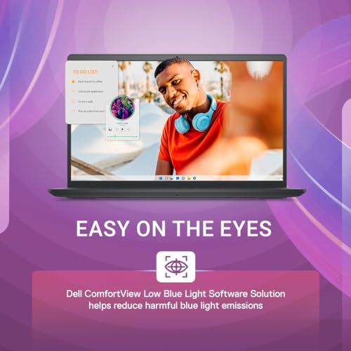 Image of Dell Inspiron 15 3535 Lightweight Laptop - 15.6 inch FHD 120Hz Display, AMD Ryzen 3 7320U, 8GB LPDDR5, 512GB SSD, AMD Radeon 610M, Non-Backlit Keyboard, Black, 1.63kg, Win 11 + MSO'21 & 12 Month McAfee