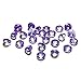 Produktbild 100 Stück Dekosteine Diamanten 1,2 cm // Steru Deko Hochzeit Taufe Kommunion Streudeko Tischdeko (lila 105)