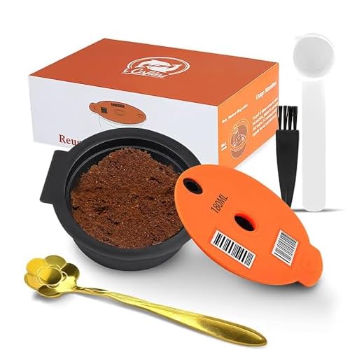 Återanvändbara kaffekapslar för Bosch Tassimo maskin påfyllningsbara kaffekapselkapslar koppar med skärmlock kaffefilter påfyllningsbar med läsbar streckkod (180 ml)