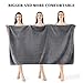 Lunoku Bath Towels Set of 4 Extra Large 35 x 70 Inches,Luxury Thick High Absorbent and Quick Dry Bath Sheet,Ultra Soft Microfiber,Bathroom,Beach,Yoga,Sport,SPA,Fitness (Grey)