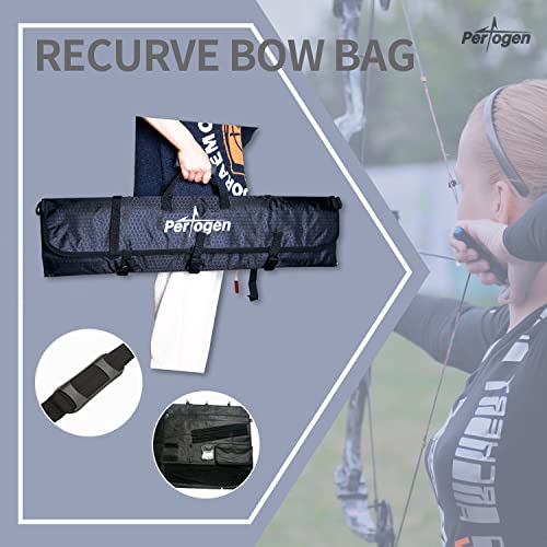 Perogen Archery Rolled-Up Takedown Recurve Bow Cases Soft Bow Bag With Arrow Tube Holder #TOP4
