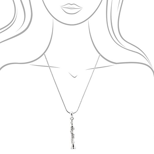 ESPY Silver Plated Woodwinds Musical Instrument Necklace4