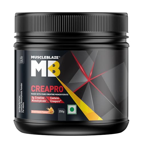 MuscleBlaze CreaPRO Creatine Monohydrate Powder with Creapure, Fruit Punch (62 Servings, 250g) MuscleBlaze CreaPRO Creatine Monohydrate Powder with Creapure, Fruit Punch (62 Servings, 250g)