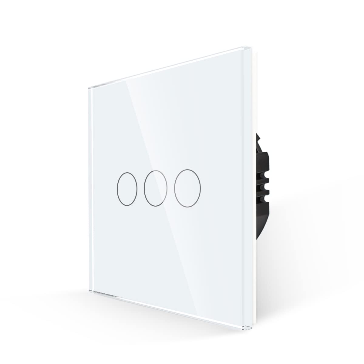 Liuchuchu White 3 Gang Touch Light Switch Touch Light Switch Ac100-240V Wall Button(White 3 Gang)