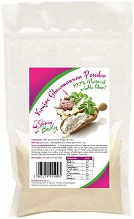 Skinny Body Konjac Glucomannan Powder (Flour) 100g, Weight Loss Fibre, Low Carb, Gluten Free