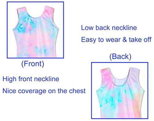 Image of Domusgo Gymnastics Leotards for Girls Sparkly One Piece Biketard Size 1-10Y