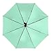 Meaudiwes Fashion Windproof Travel Umbrella Compact Auto Folding Umbrella For Rain & Sun Light Blue