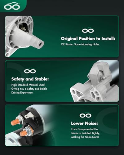Image of SCITOO Starters SMT0342 19025 Compatible for Chrysler 300 Series /for for Dodge Charger 2008 2009 2010 2.7L 3.5L for Dodge Challenger 2009-2010 3.5L /Magnum 2008 2.7L 2007-2008 3.5L