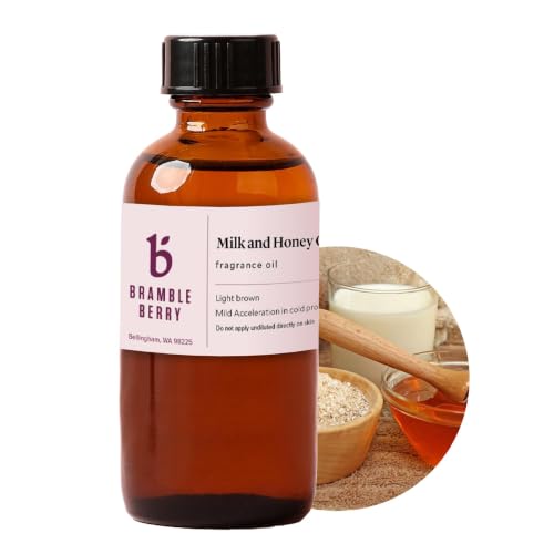 Image of Brambleberry Milk Honey Fragrance Oil | Milk for DIY Candles, Soap & Lotion | Milk and honey fragrance oil for candles, wax melts, soap, lotion, scrub, and bath bombs with a sweet creamy scent.