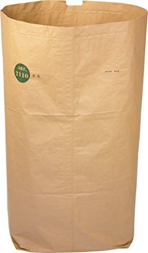 8 x Alina 140L Compostable Paper Wheeled Bin Bag / Garden Compost Sack / Wheelie Bin Liner / Biodegradable Brown 140 Litre Paper Sack with Alina Composting Guide (8 sacks)