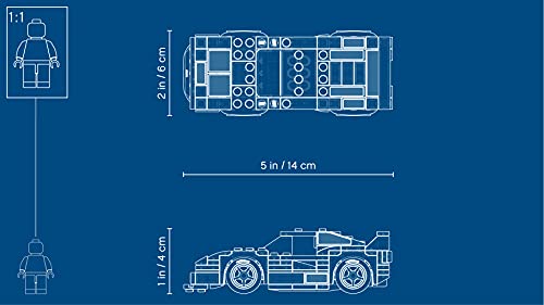 LEGO 75890 Speed Champions Ferrari F40 Competizione, Bauset mit Rennfahrer-Minifigur, Fahrzeugspielzeuge für Kinder… – Ansicht 3