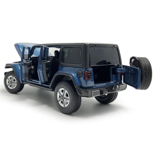 Auto SUV Wrangler Sahara 1:32 Azul con puertas que abren miniatura 5