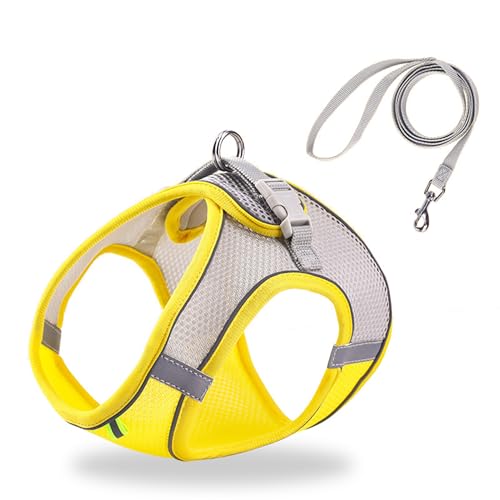 HIPVMES Cat Harness and Leash Set Soft Adjustable Escape Proof